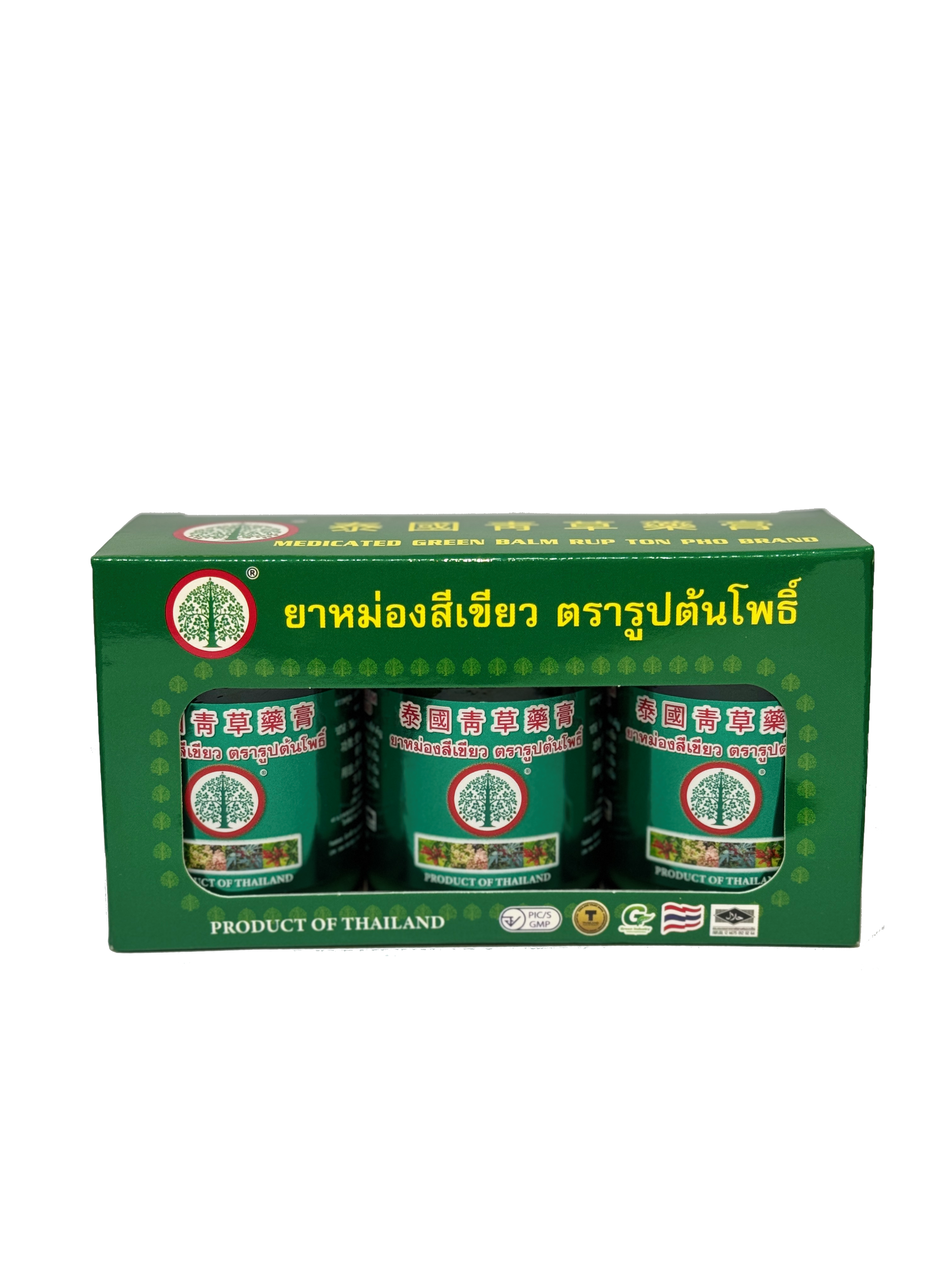 ยาหม่องเขียว รูปต้นโพธิ์ 50 กรัม